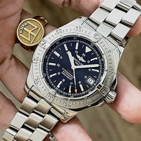 breitling colt 2 500m crystal sapphire size|Breitling colt a17380.